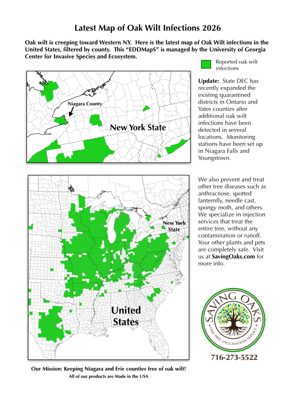Oak Wilt Map